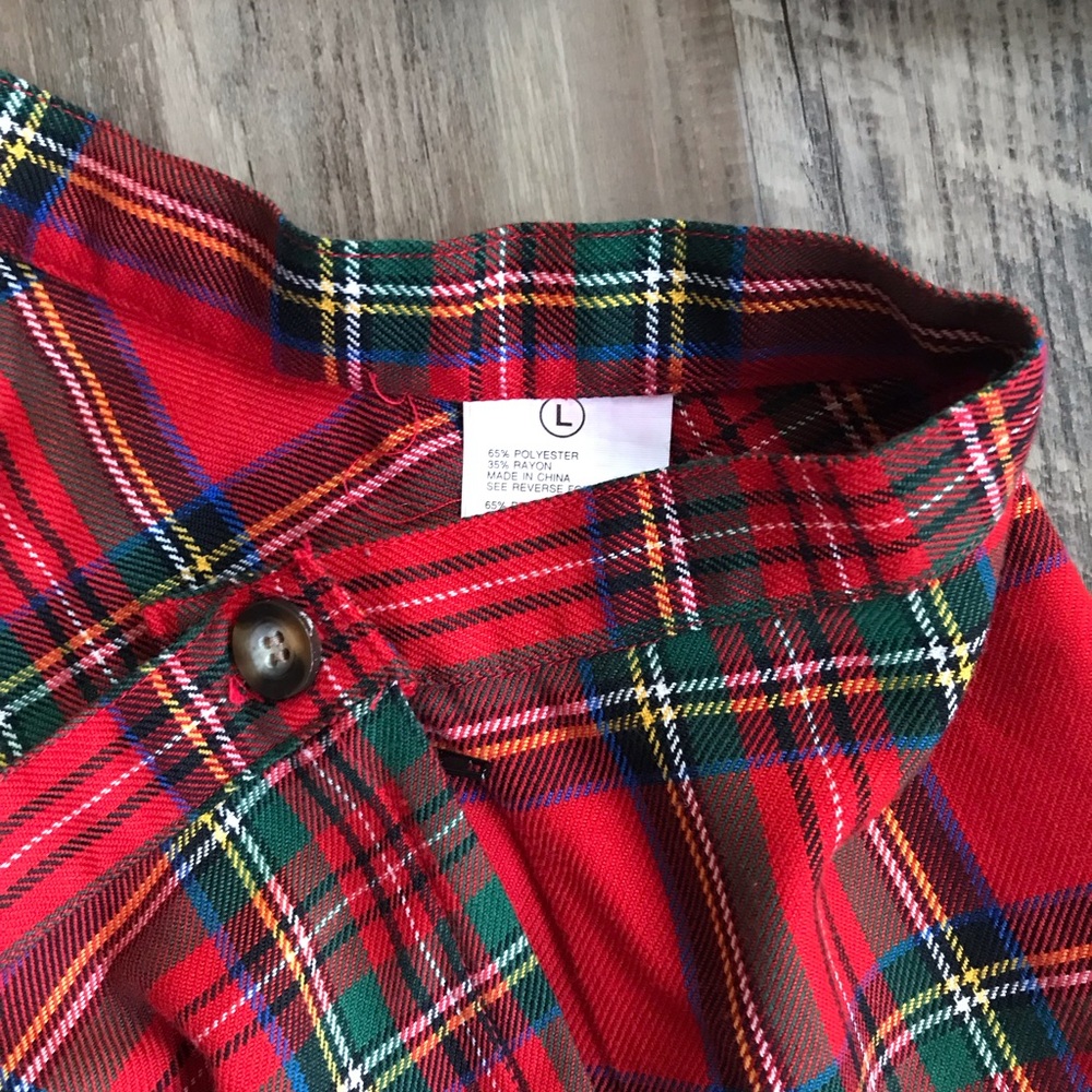 VINTAGE & FUN  3 PC Denim and Plaid Set from the 90’s - Picture 5 of 7